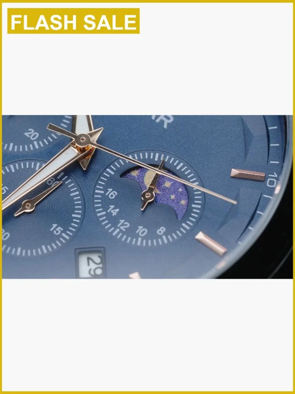 Men's Quartz Chronograph Waterproof Wrist Watch with Calendar - Business Casual